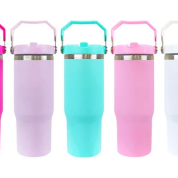 30oz Stainless Steel Water Bottle with Flip top-Blanks