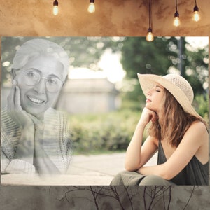 Add a deceased person to your photo, memorial memorial, family portrait, customized memorial tribute family portrait, custom photo editing