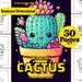 50 Cupcake Coloring Page Book, Sweet Cake Food Cute Kawaii Doodle ...