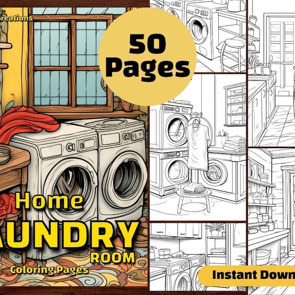 10 Printable Laundry Room Coloring Pages to Spruce Up Your Laundry Chores