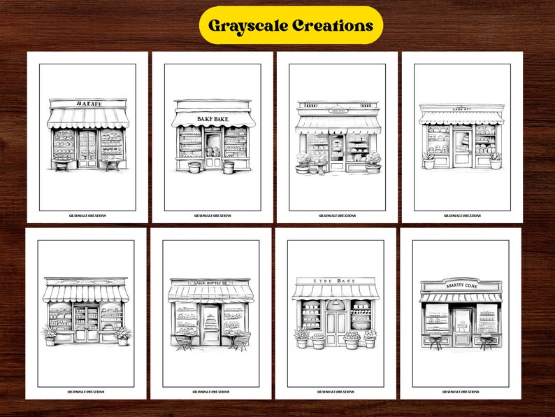 50 Bakery Storefront Coloring Page Book, House Interior Design ...