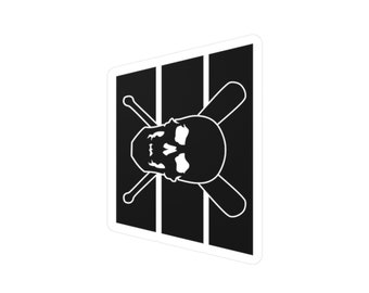 Skull & Bats - Kiss-Cut Vinyl Decal - Black