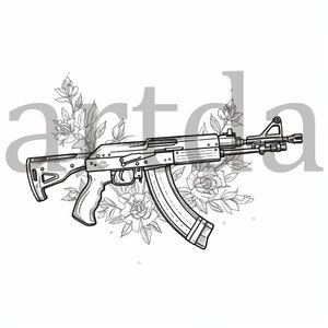 Ak 47 gun tattoo  Sahil Ink in the skin tattoo studio  Facebook