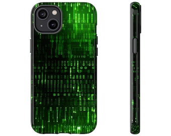Cyber Matrix Tough Case Aesthetic Phone Case for iPhone Samsung Galaxy Google Pixel Retrowave Phone Case Film Movie Neo Gamer 90s Hacker