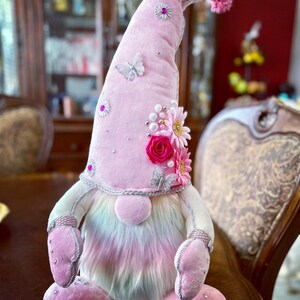 Hand Made Gnomes, one of a kind, unique in the market, high quality materials, rhinestones, swarovski, high attention to detail. 19” tall