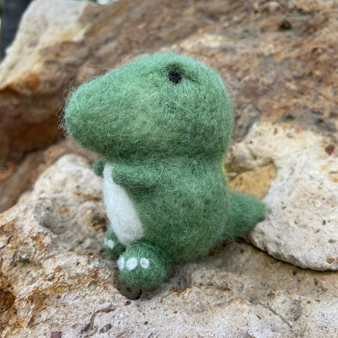 Cute Needle Felted Dinosaur. T Rex. Etsy
