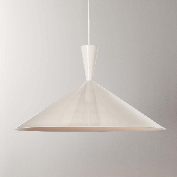 white conical pendant light - Modern Black Ceiling Light - white Pendant Light Kitchen - Cone-shaped Pendant Light