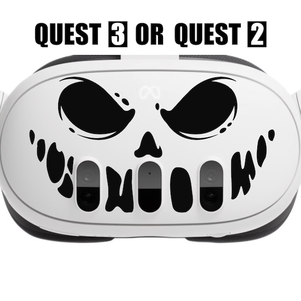 Meta Quest 3 skull skin, meta Quest 3, oculus quest, VR headset, skull decal, quest 3 decal, quest 3 skin, meta quest skin.