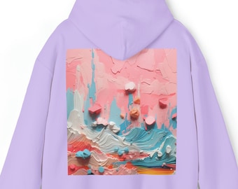 Unisex Heavy Blend Hoodie , Soft & Comfortable Hooded Sweatshirt ,Art and Colors Design