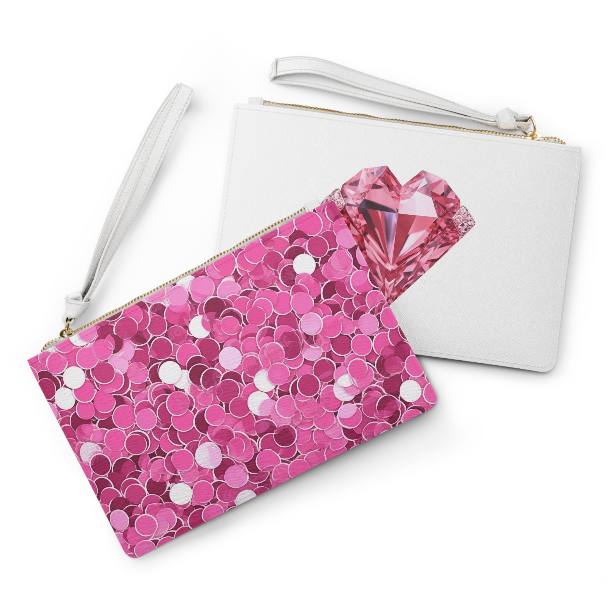 Sac Pochette NEW LOOK Rose - Occasion Petit Format 19x10 Cm Avec Fermeture Magnétique
