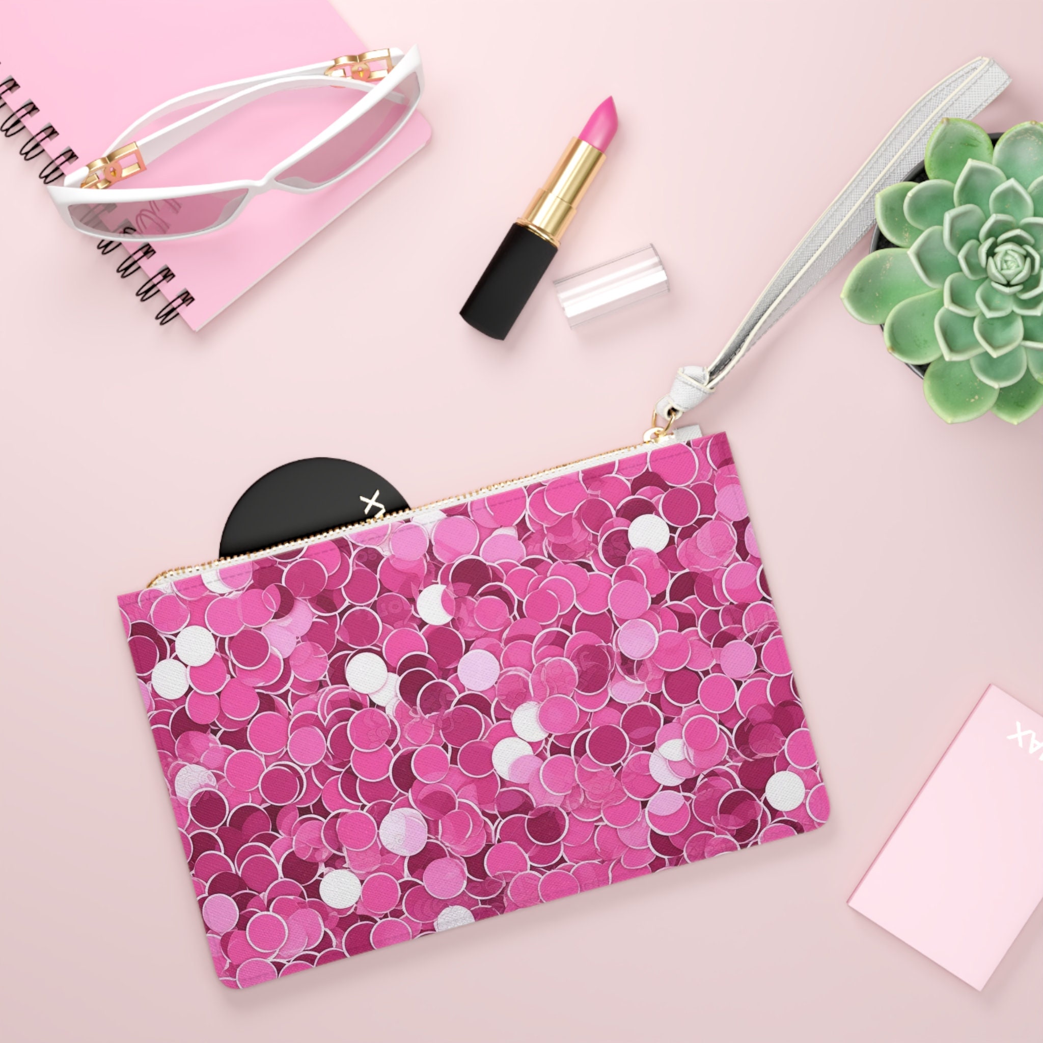Petite Pochette Rose New Look - Dimensions 19x10 Cm - Occasion - Fermeture Magnétique