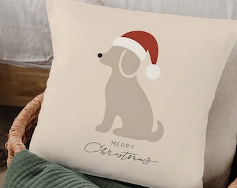 Golden Retriever Christmas Pillow Christmas Dog Pillow Gift for her gift for mom Christmas Golden Retriever Decor Gift Idea for Christmas