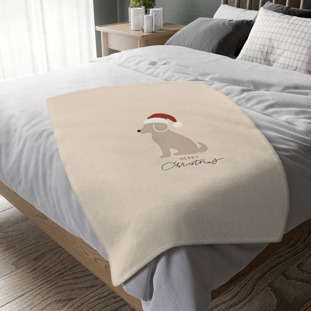 Golden Retriever Christmas Blanket Christmas Blanket Gift for Her Gift