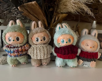 Patrón de suéter de canalé de pescador para muñecas