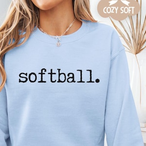 Softball Sweatshirt, Softball Game Hoodie, Softball Team Mom Crewneck, Softball Team Gift, Softball Player Sweater, Game Day Sweatshirt