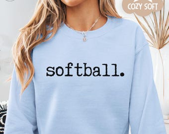Softball Sweatshirt, Softball Game Hoodie, Softball Team Mom Crewneck, Softball Team Gift, Softball Player Sweater, Game Day Sweatshirt