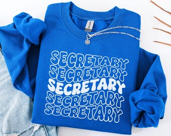Secretary Sweatshirt, School Secretary Sweater, Gift for School Office Staff, Matching Office Squad Crewneck, Office Secretary Sweatshirt