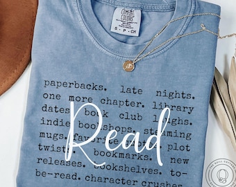 Read Comfort Colors® Shirt, Bookish Shirt, Gift for Book Lovers, Reading Books Tee, Trendy Reader Bookworm Crewneck, Reading Teacher T-shirt
