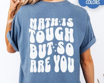 Personalized Name Teacher Shirts Comfort Colors® Custom Math Teacher Name Shirt Best Teacher Team Shirts Inspiring Teacher Gift for Teaching