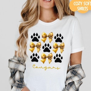 Custom School Mascot Shirt School Spirit Tee Sports Team Name Shirt Game Day Mom T-shirt Personalized School Mascot Colors Football Team Tee