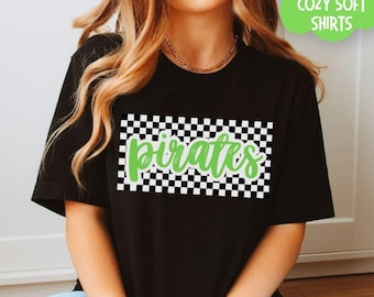 Custom School Mascot Shirt School Spirit Tee Sports Team Name Shirt Game Day Mom T-shirt Personalized School Mascot Colors Youth Sports Tee