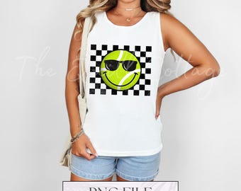 Tennis PNG, Cool Tennis PNG, Tennis Design, Sports Mom PNG, Cute Tennis Design, Tennis Mama Digital Download, Retro Tennis Checkered Png