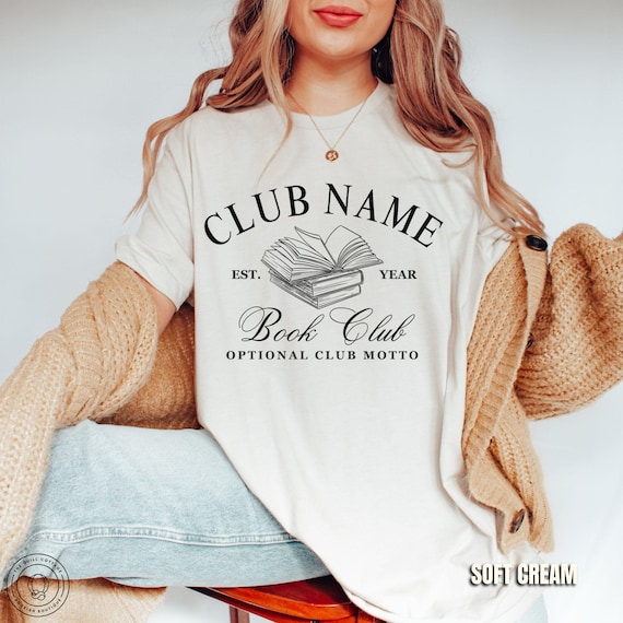 Book Club Personalized Shirts Custom Bookish Shirt Personal Gift For Book Lovers Gift Reading Club Group Shirts Gifts For Bookworm Shirt