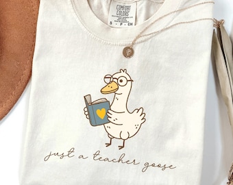 Silly Goose Teacher Shirt, Funny Back to School Comfort Colors Tee