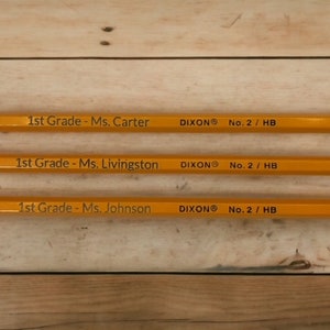 Personalized Pencil, &quot;Buy 5 and guy 5 Free&quot;, Back to School, Teacher name, Class name, Custom pencil