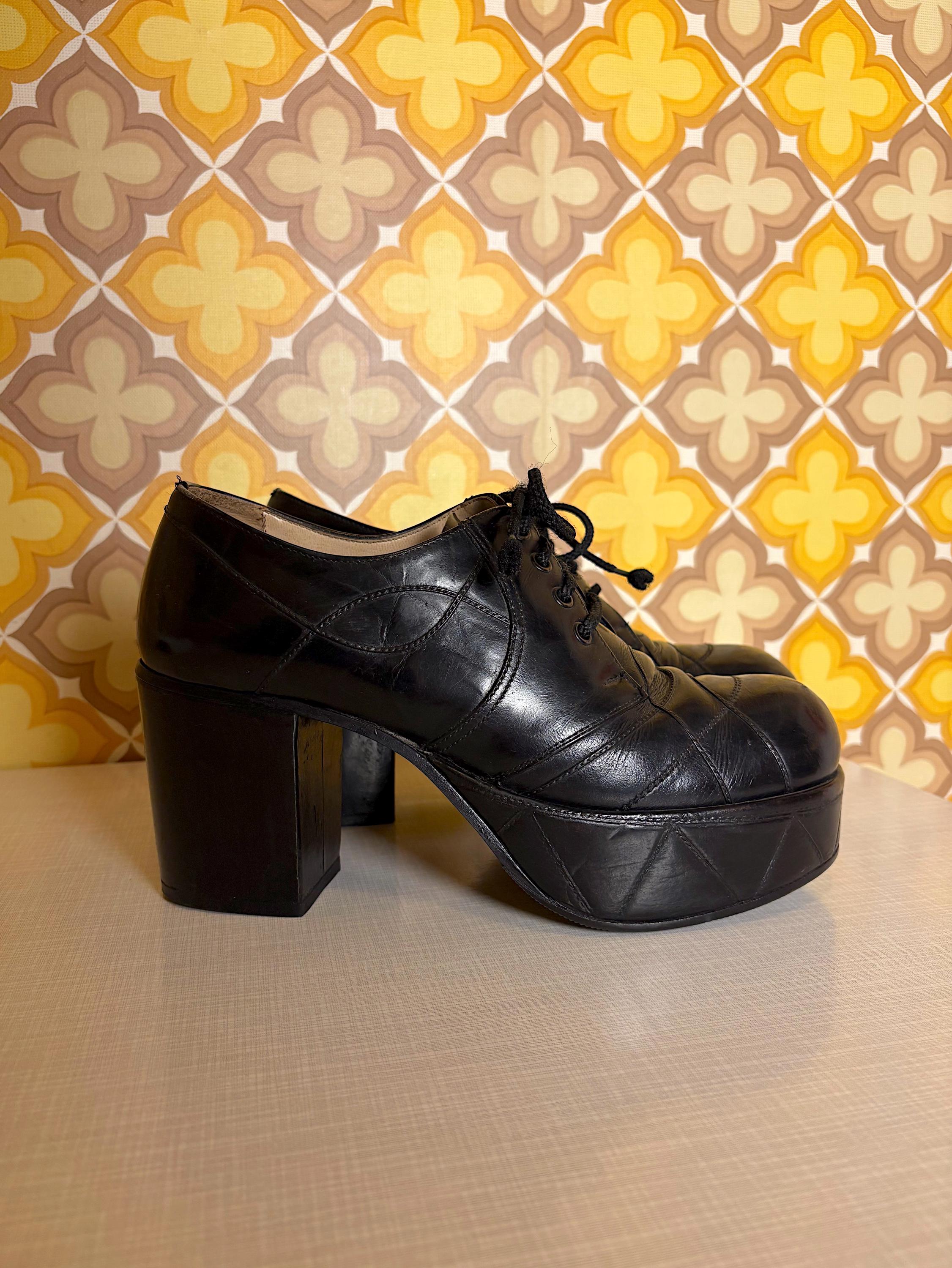 70s Platform Shoes Size 9 - Etsy display picture 1