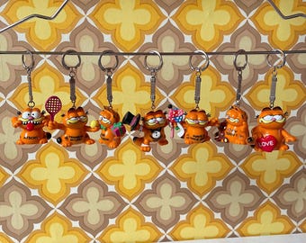 1981 Garfield keychain by Bully / Bullyland | Made in West Germany | 80s | Vintage