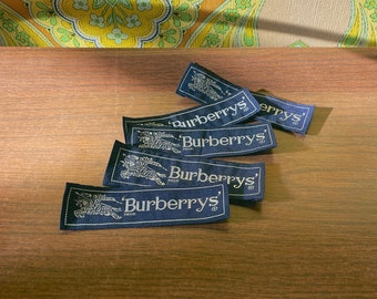 1/5 Vintage Burberrys Etikett / Tag aus Stoff