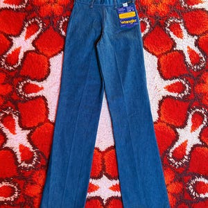 Nya Old Stock 70-tals Wrangler Boot Cut-byxor/jeans | Mitten av århundradet | Vintage