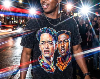 Kid & Play House Party painted graphic Tee | Vintage crewneck style