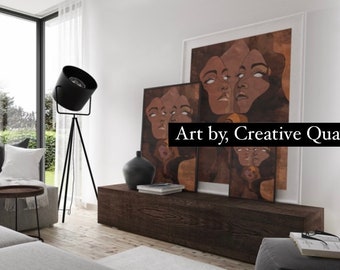 HER.  Art Print by “Creative Quay”. |Black woman poster| Black art | Black Woman Wall Print | home decor | Black woman art| Black Girl Magic