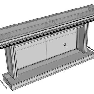 TV Stand with Electric Fireplace Plan. This is a PDF Blueprint, not the entire fireplace being sent to you.