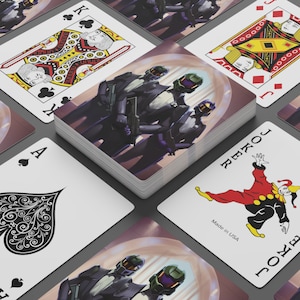 Spartan Suited-Up: Tuxedo Armor Playing Cards Set