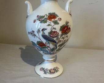 Jarrón Wedgwood Angela Pattern / 10 cm / Jarrón vintage de porcelana china / Diseño floral clásico / VGC