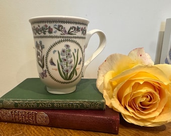 Portmeirion Botanic Garden Mug – Eastern Hyacinth Hyacinthus orientalis – 11cm – Vintage Floral Mug – Cottage Kitchen Gift
