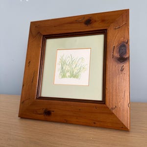 Original Watercolour of Daffodils by Eleanor Shaw | Framed Floral Art | Vintage Painting in Pine Frame | Spring Botanical Artwork