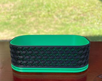 Kumiko Style 3D Printed Bonsai Planter/Pot Design, Unique Colorful Indoor Planter Pot Gift, Cute Bonsai Plant Pot Gift for Plant Lovers