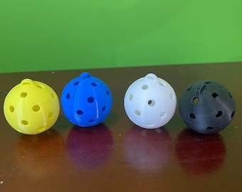 Miniaturowy brelok do kluczy z piłką do pickleballa – zabawny prezent dla graczy w pickleballa, brelok do kluczy drukowany w 3D, prezent dla miłośników sportu, akcesorium do torby do pickleballa, Llavero