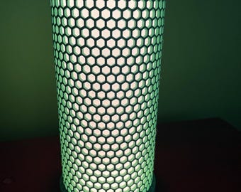 Luminária de mosaico impressa em 3D com elegância geométrica, luminária colorida impressa em 3D, luminária fofa para presente para professores de matemática, amantes de matemática e geometria