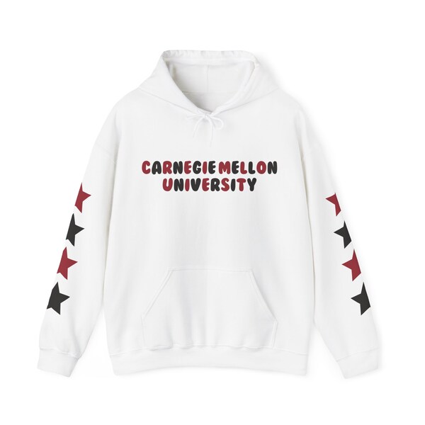 Carnegie Mellon University Hoodie | College Hooded Sweatshirt | Tailgate Apparel | College Decision Day | Unisex | Unisex
