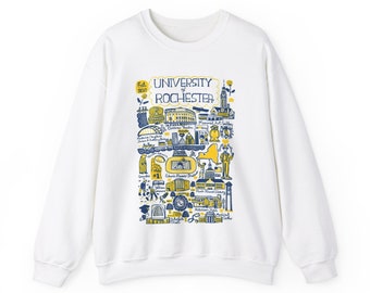 University of Rochester Crewneck | College Sweatshirt | Tailgate Apparel | College Decision Day