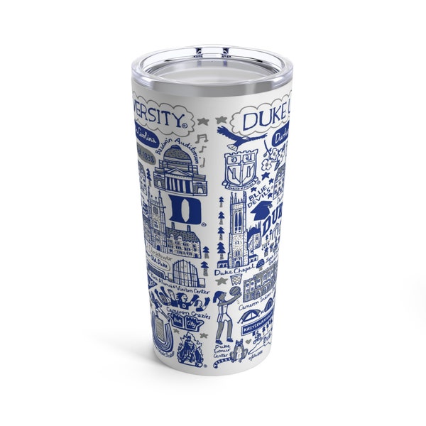 Duke University 20oz Tumbler | College Tumbler | College Essentials | Custom College Merch