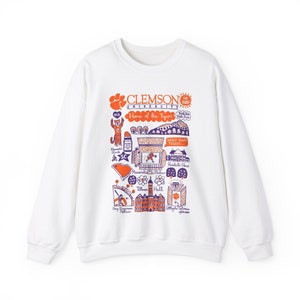 Clemson University Crewneck | College Sweatshirt | Tailgate Apparel | Custom College Merch | Unisex