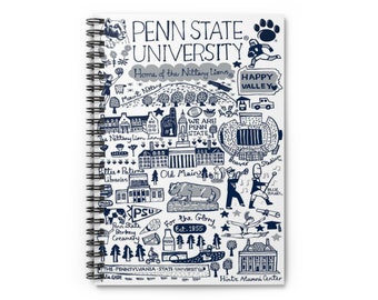 Penn State Spiral Notebook | College Notebook | College Materials | Custom College Merch