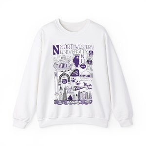 Northwestern University Crewneck | College Sweatshirt | Tailgate Apparel | College Decision Day | Unisex