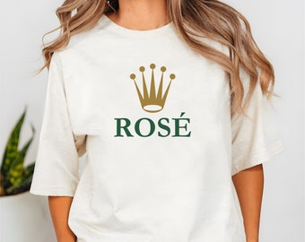 Rosé Ivory Unisex T-shirt, Rosé Lover, Wijnproeverij Shirt, Rosé All Day, Yes Way Rosé, Sommelier Cadeau, Wijncadeau voor hem, Trendy Wijnshirt
